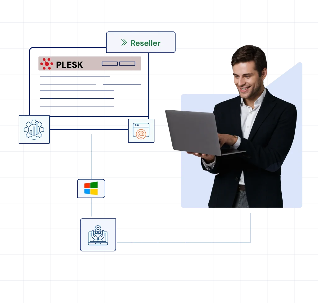 Window Reseller Hosting Hero Graphic